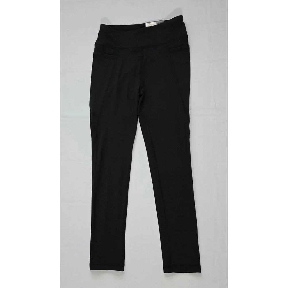 Tek Gear Girls Black Luxe Hi-Rise Perf Pocket Leggings Size M 8 NWT DG03A105RS